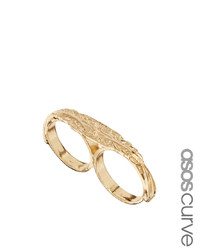 goldener Ring von Asos Curve