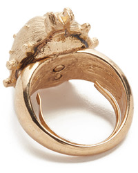 goldener Ring von Oscar de la Renta