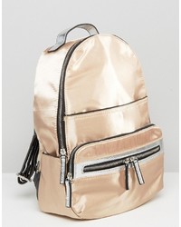 goldener Rucksack von Miss Selfridge