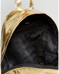 goldener Rucksack von Asos