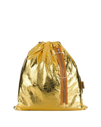 goldener Rucksack von MM6 MAISON MARGIELA