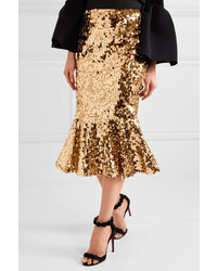 goldener Tüllrock von Dolce & Gabbana