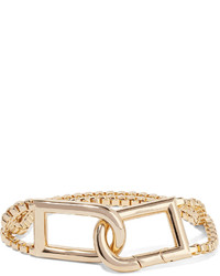 goldenes Armband mit geometrischem Muster von Eddie Borgo