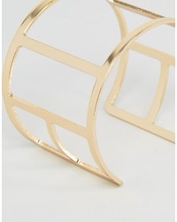 goldenes Armband mit geometrischem Muster von NY:LON