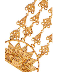 goldenes Armband mit geometrischem Muster von Oscar de la Renta