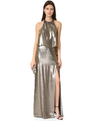 goldenes Ballkleid von Halston