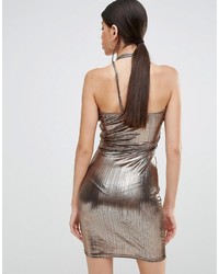 goldenes Kleid von Boohoo