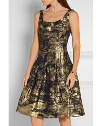 goldenes Kleid von Oscar de la Renta