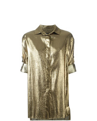 goldenes Kurzarmhemd von Alexandre Vauthier