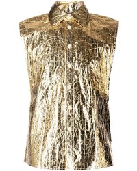 goldenes Langarmhemd von Walter Van Beirendonck
