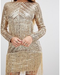 goldenes Paillettenkleid von PrettyLittleThing