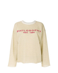 goldenes Sweatshirt von Philosophy di Lorenzo Serafini