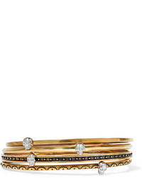 goldenes verziertes Armband von Alexander McQueen
