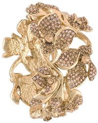 goldenes verziertes Armband von Oscar de la Renta