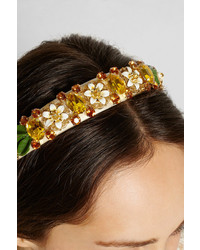 goldenes verziertes Haarband von Dolce & Gabbana