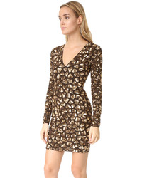 goldenes verziertes Kleid von Alice + Olivia