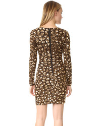 goldenes verziertes Kleid von Alice + Olivia