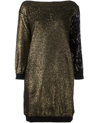 goldenes verziertes Sweatkleid