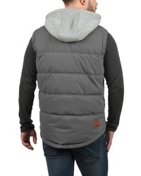 graue ärmellose Jacke von Solid