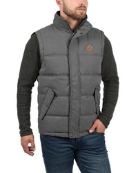 graue ärmellose Jacke von Solid