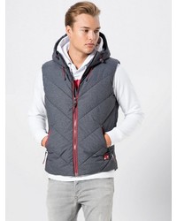 graue ärmellose Jacke von Superdry