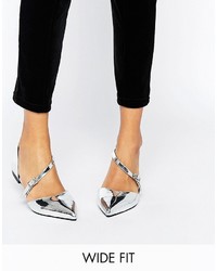 graue Ballerinas von Asos