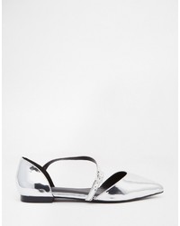 graue Ballerinas von Asos