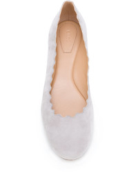 graue Ballerinas von Chloé