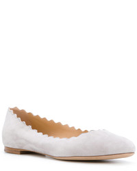 graue Ballerinas von Chloé