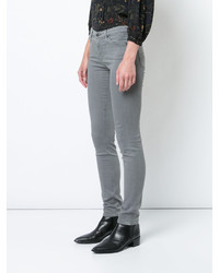 graue enge Jeans aus Baumwolle von AG Jeans