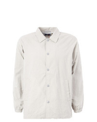 graue Shirtjacke aus Baumwolle