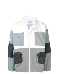 graue bedruckte Shirtjacke aus Baumwolle von C2h4