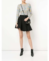 graue bedruckte Bluse mit Knöpfen von Hysteric Glamour