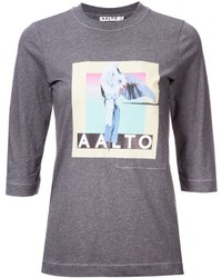 graue bedruckte Bluse von Aalto