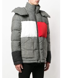 graue bedruckte Daunenjacke von Hilfiger Collection