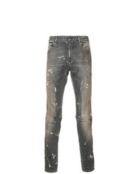 graue bedruckte enge Jeans von Faith Connexion
