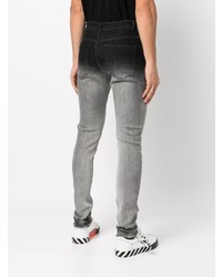 graue bedruckte enge Jeans von Haculla