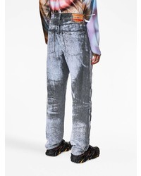 graue bedruckte Jeans von Diesel