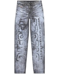 graue bedruckte Jeans von Diesel