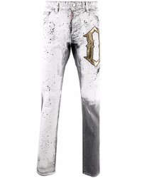 graue bedruckte Jeans von DSQUARED2