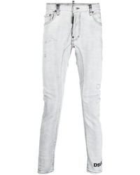 graue bedruckte Jeans von DSQUARED2