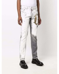 graue bedruckte Jeans von DSQUARED2