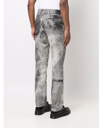 graue bedruckte Jeans von Diesel