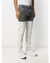 graue bedruckte Jeans von Diesel