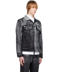 graue bedruckte Jeansjacke von Givenchy