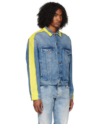 graue bedruckte Jeansjacke von Moschino