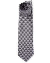graue bedruckte Krawatte von Brioni