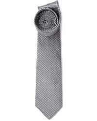 graue bedruckte Krawatte von Lanvin