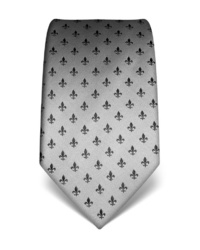 graue bedruckte Krawatte von Vincenzo Boretti
