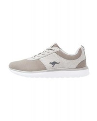graue bedruckte Leder niedrige Sneakers von KangaROOS